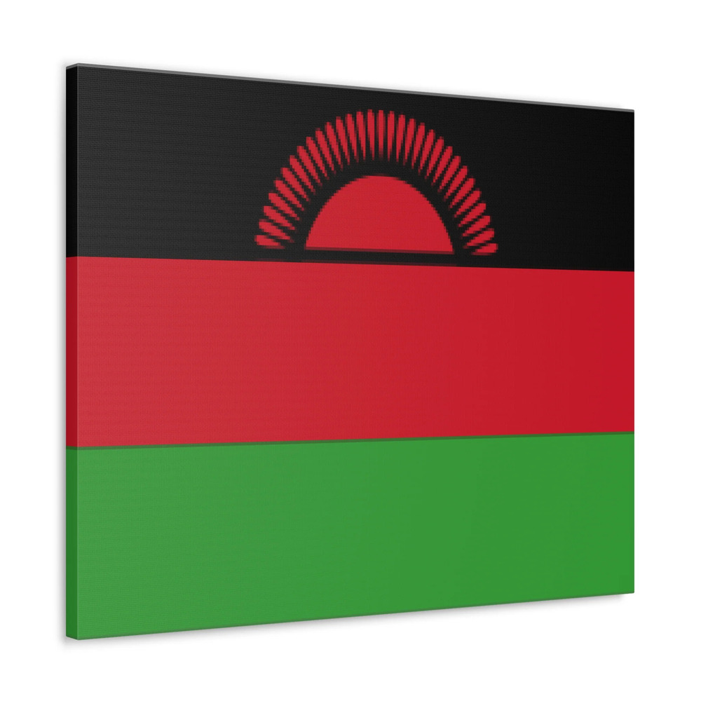 Malawi Country Flag Canvas Vibrant Wall Art Unframed Home Decor